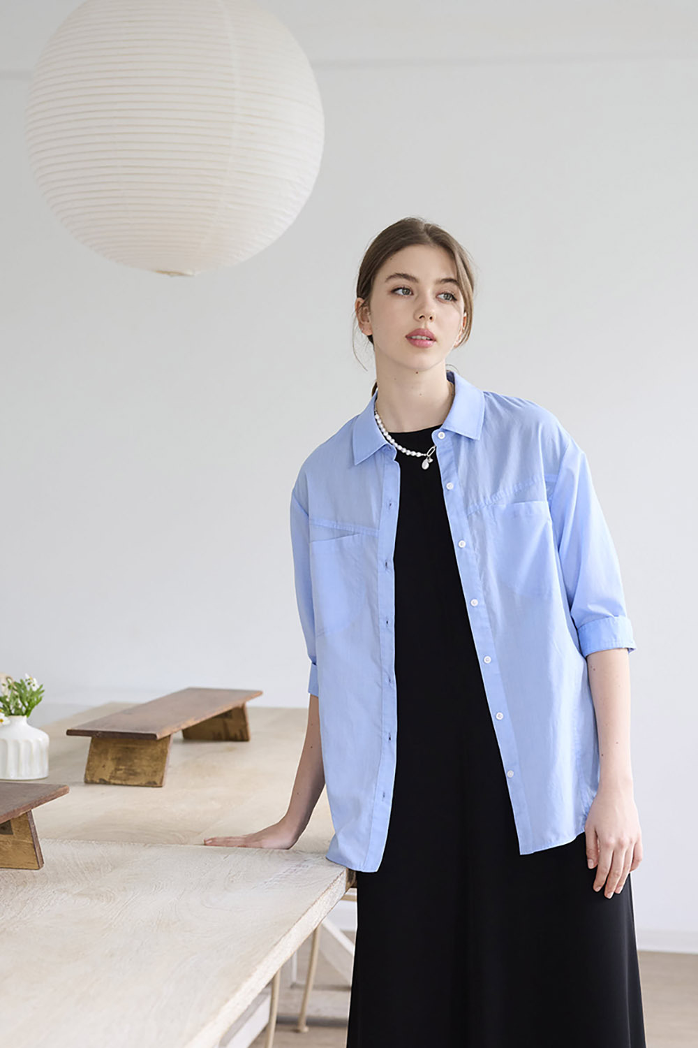 都市光影珍珠鍊條項鍊