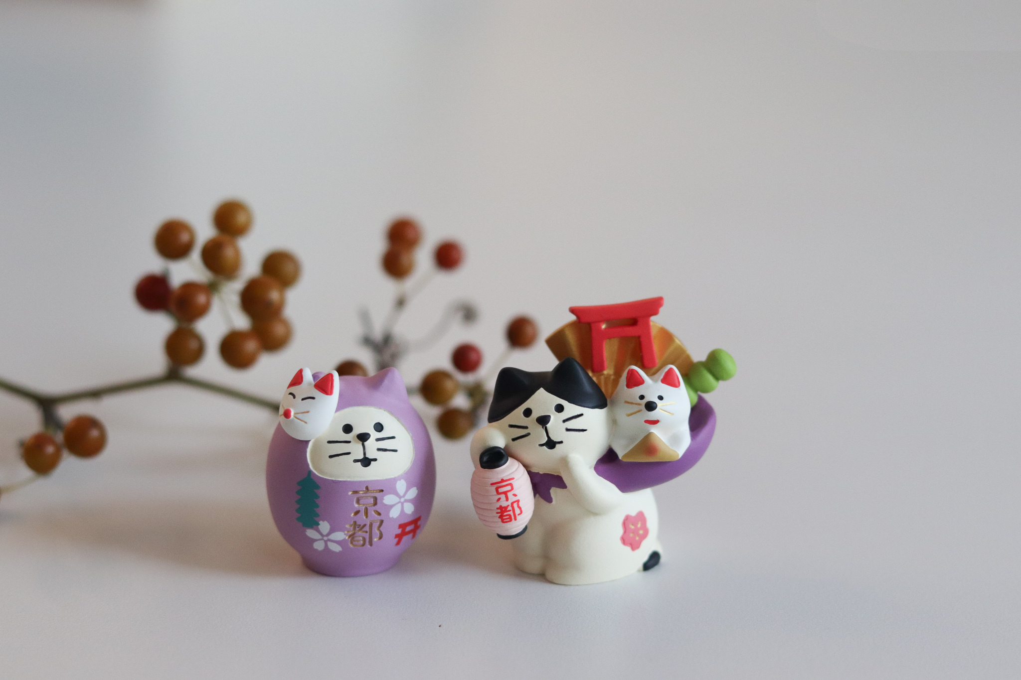 Decole 京都系列 貓達摩 招財貓 擺飾
