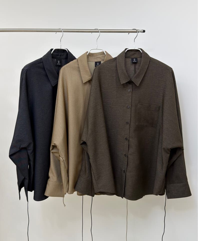 SA5426 亮滑高質感束腰襯衫