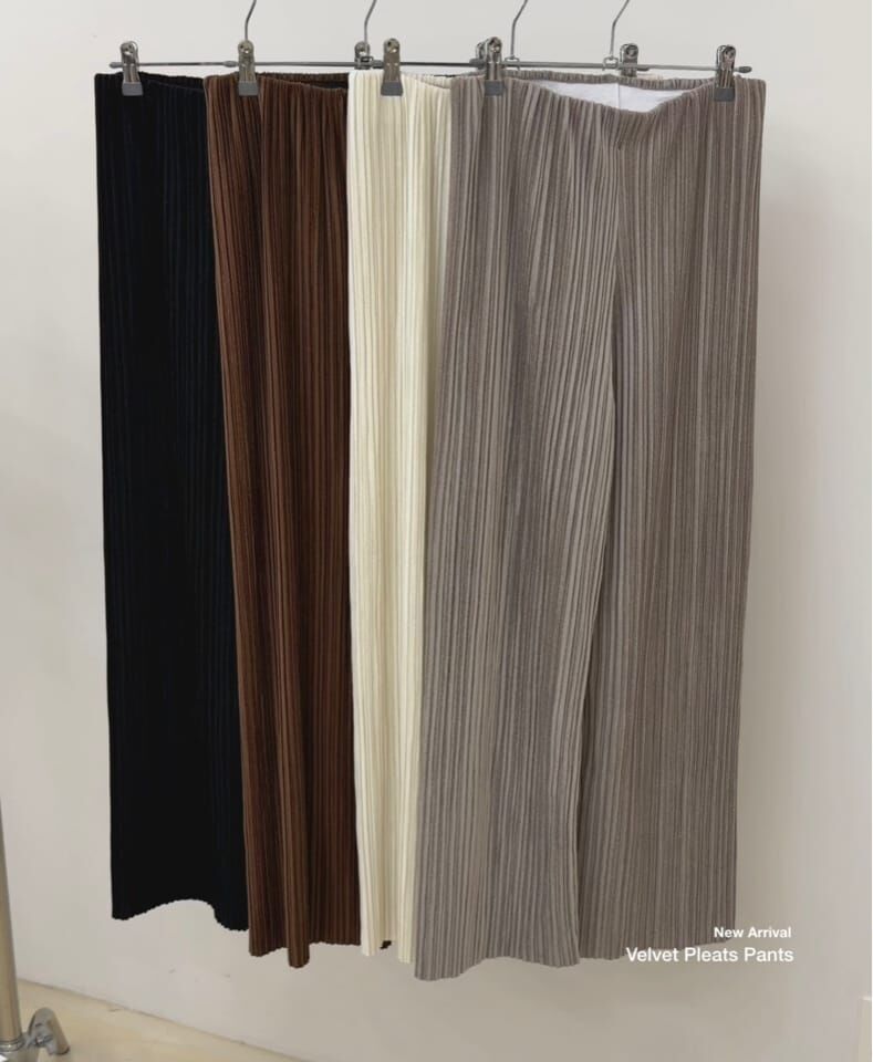 SA5429 百褶絨面長褲