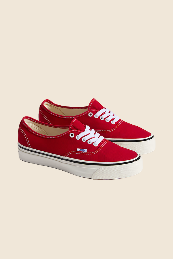 VANS - AUTHENTIC 44 男女款紅色滑板鞋