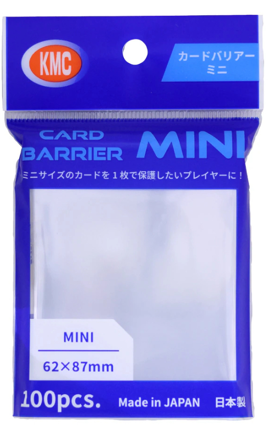 KMC Card Barrier Mini Clear (100pcs) 62x87mm