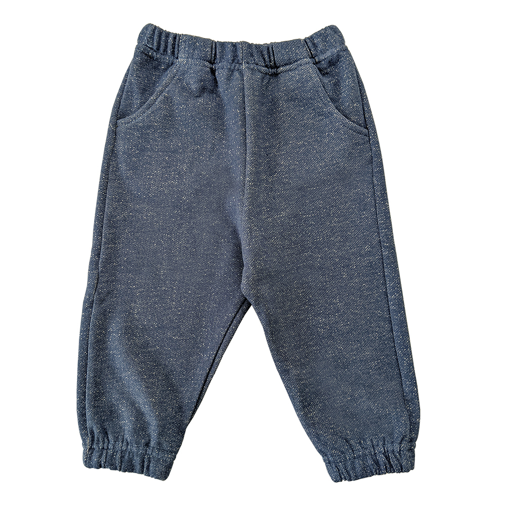 有機棉幼兒縮口長褲-仿牛仔 | 藍天畫布有機棉