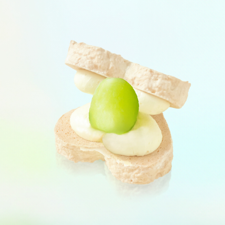 季節限定│葡萄愛心達克瓦茲 新鮮麝香草莓│當天產地直送