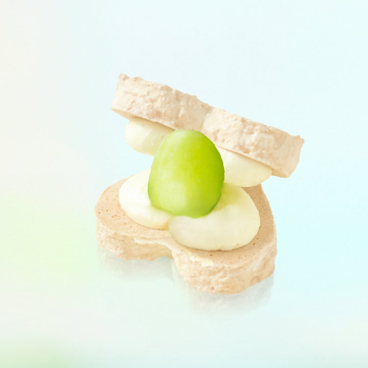 季節限定│葡萄愛心達克瓦茲 新鮮麝香草莓│當天產地直送