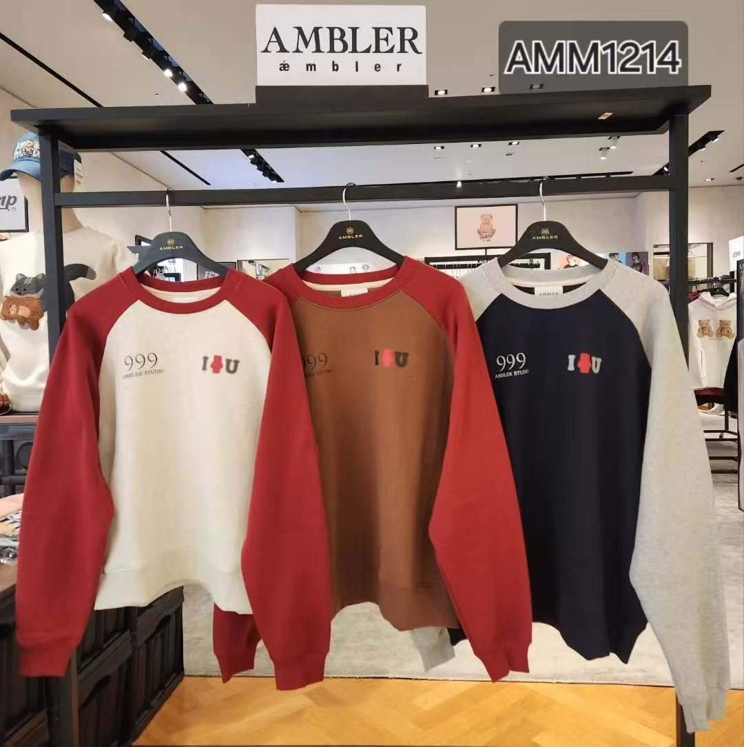 韓國代購 AMBLER新款加絨衛衣AMM1214