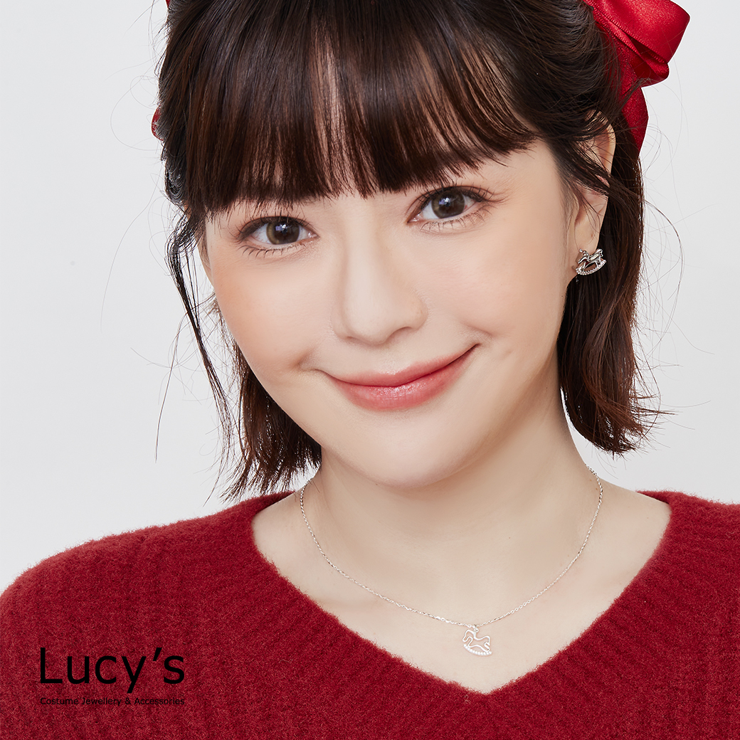 可愛小木馬 耳環 (二色) (129104/129105)