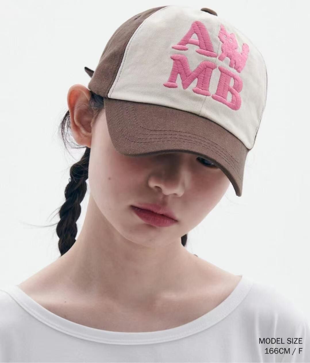 韓國代購 AMBLER新款小貓字母刺繡帽