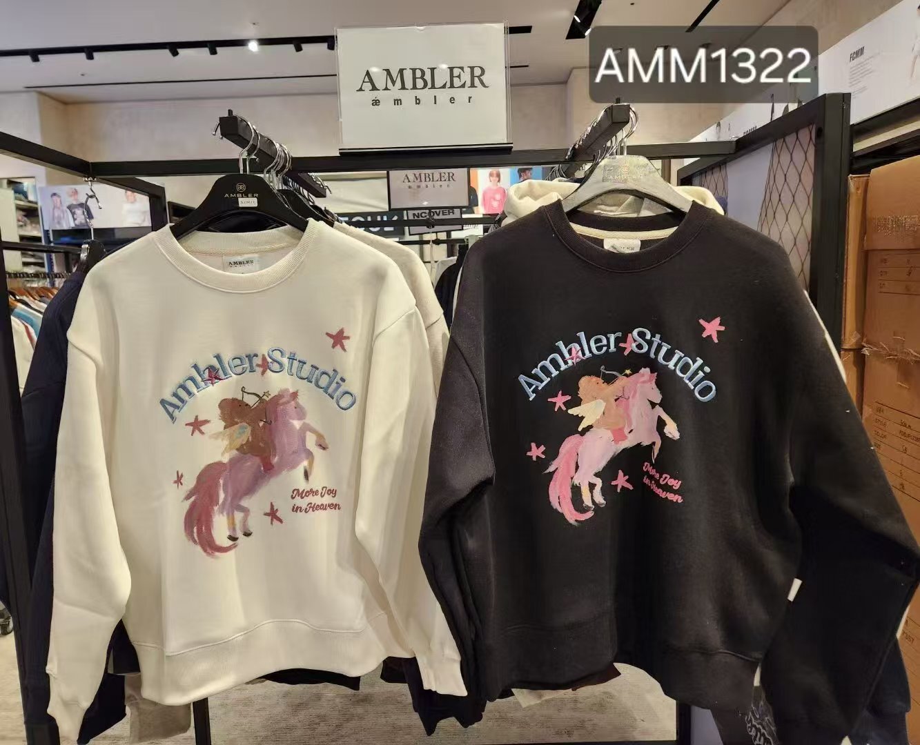 韓國代購 AMBLER新款加絨衛衣AMM1322