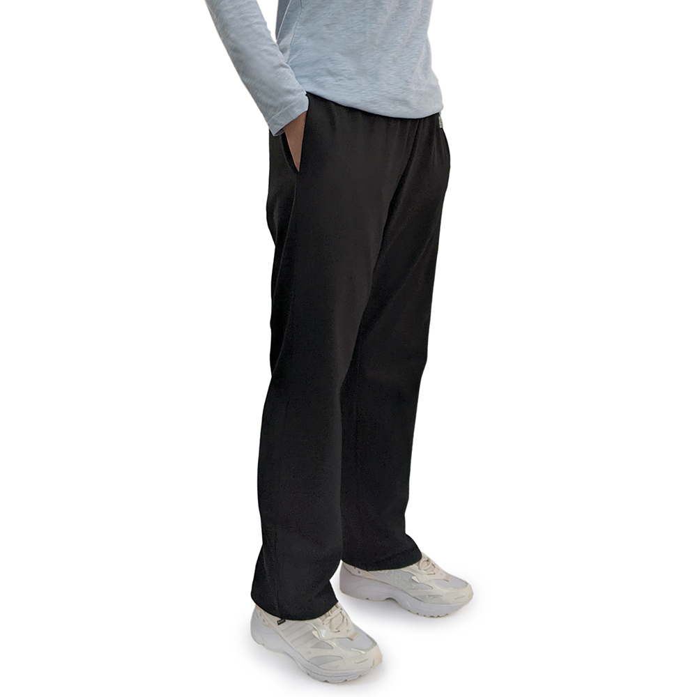 有機棉女版長褲-黑色 | 藍天畫布有機棉