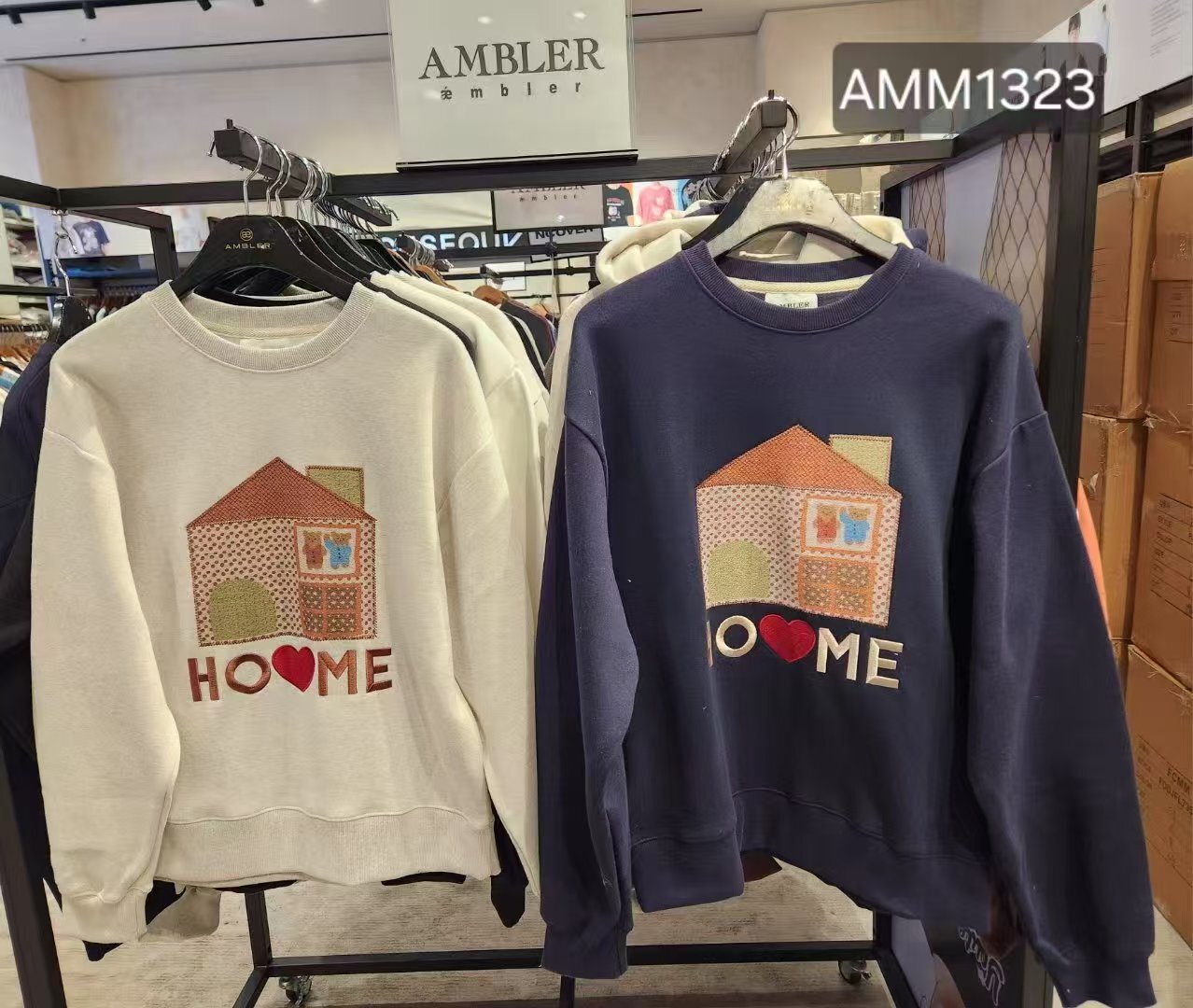 韓國代購 AMBLER新款加絨衛衣AMM1323