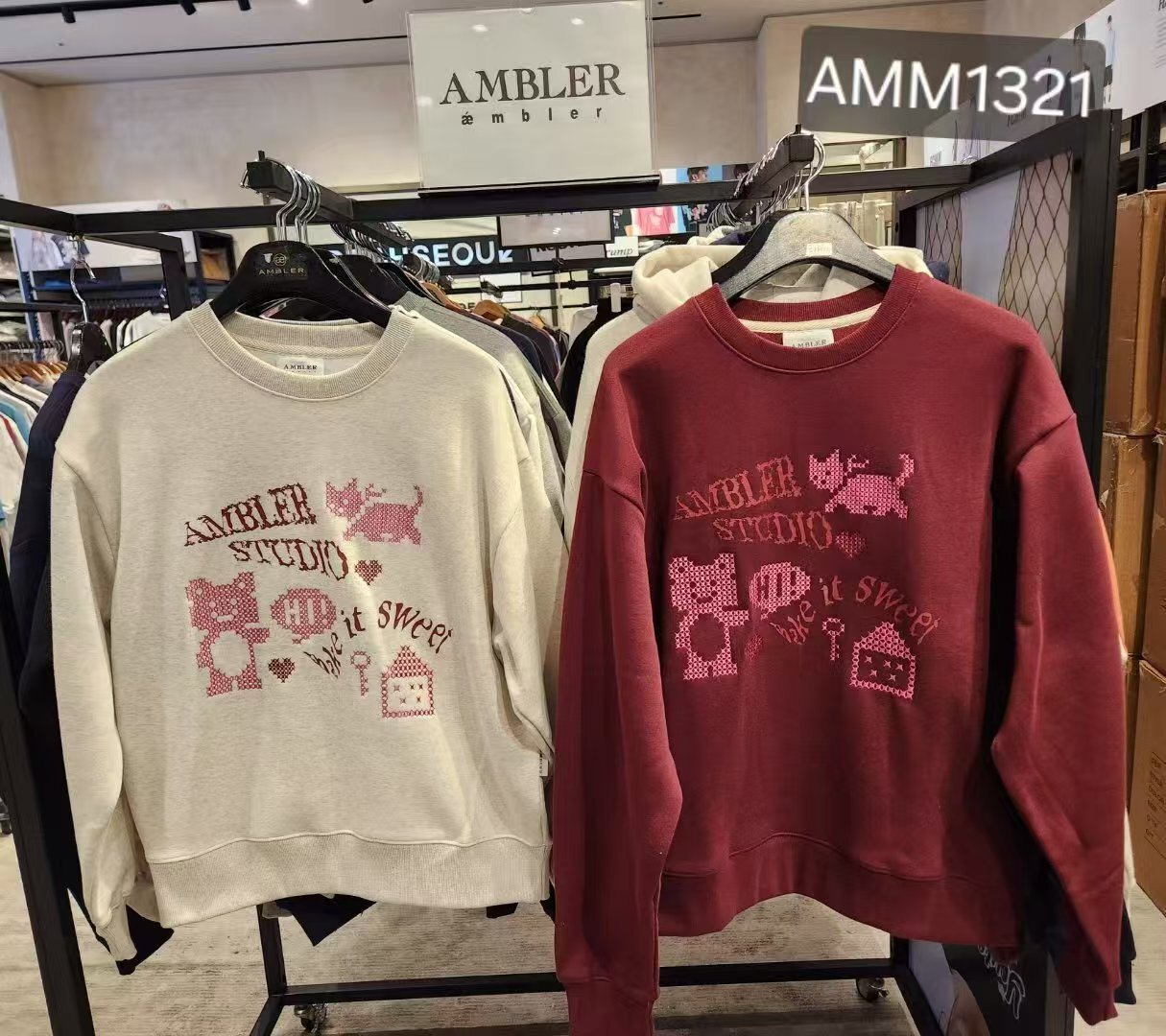 韓國代購 AMBLER新款加絨衛衣AMM1321
