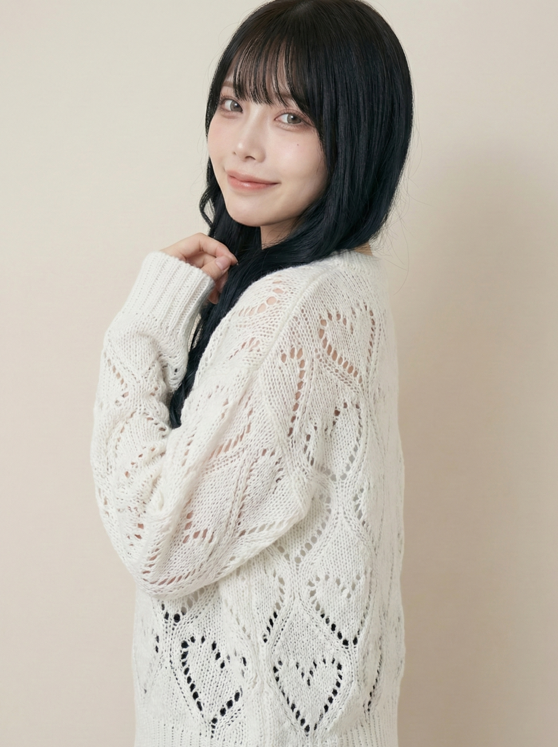 GL 心型鏤空針織上衣