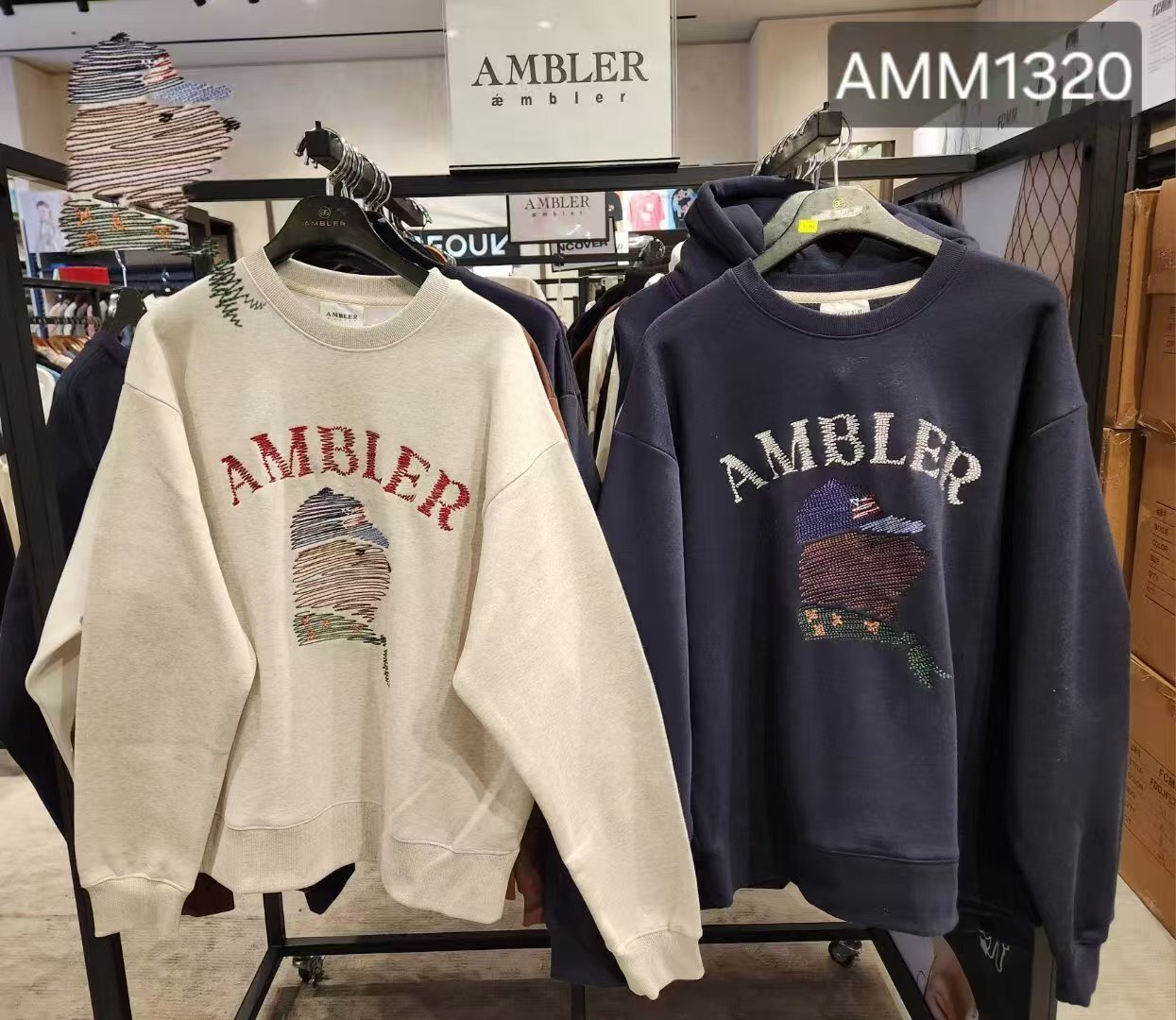 韓國代購 AMBLER新款加絨衛衣AMM1320