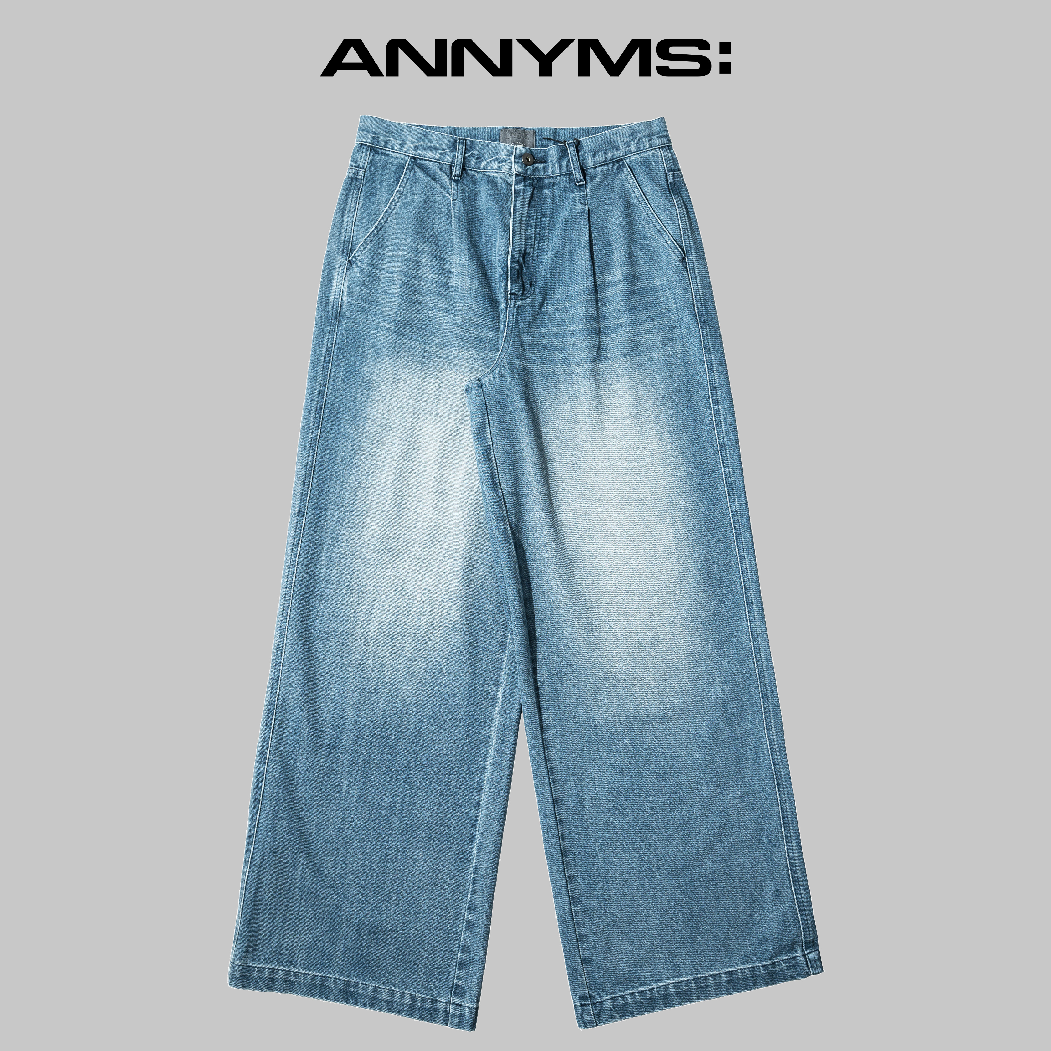 AT x AGILITY / Pleated Denim Pants 腰褶 牛仔長褲 [AA-P02]