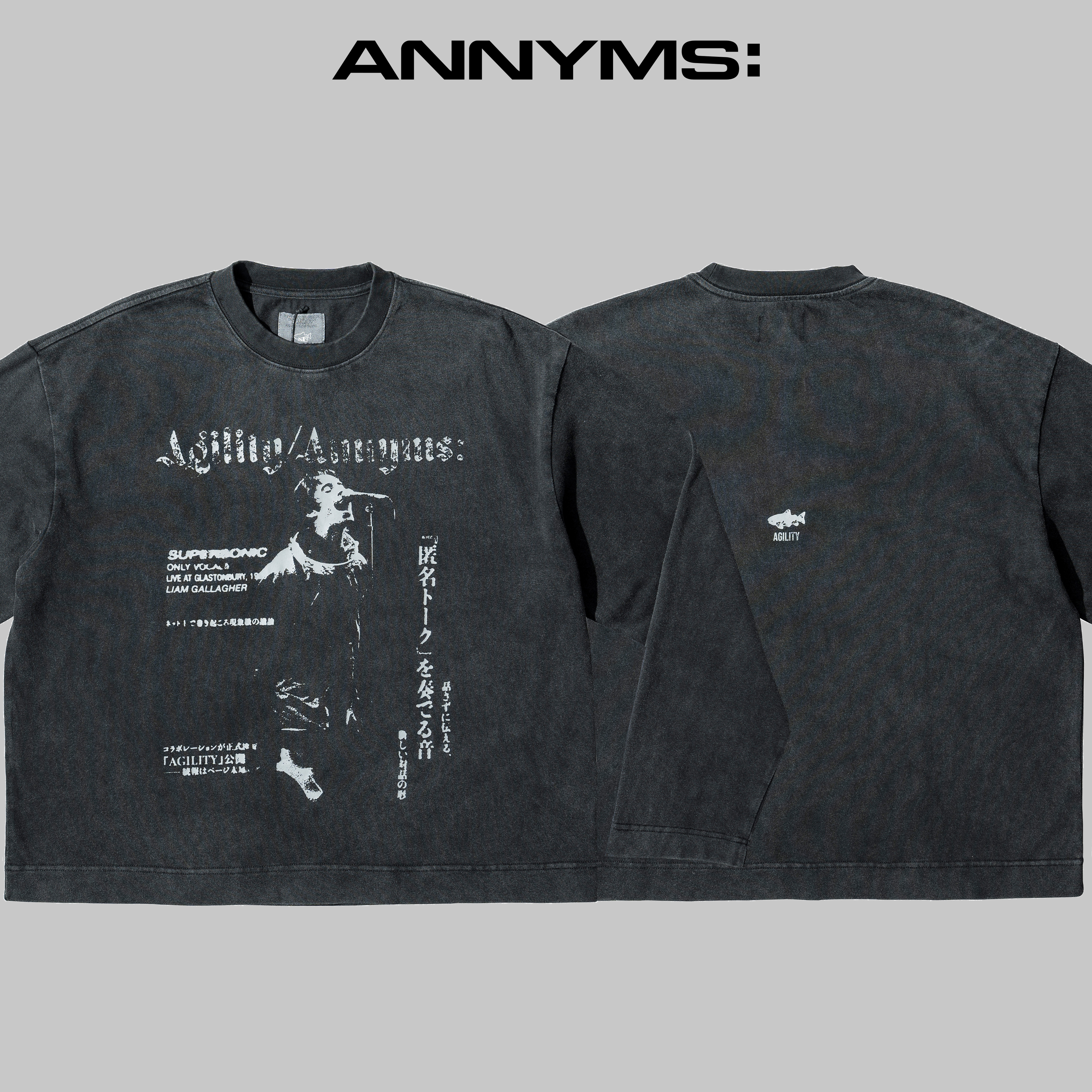 AT x AGILITY / Washed LS Tee 水洗 長袖Tee [AA-LS03]