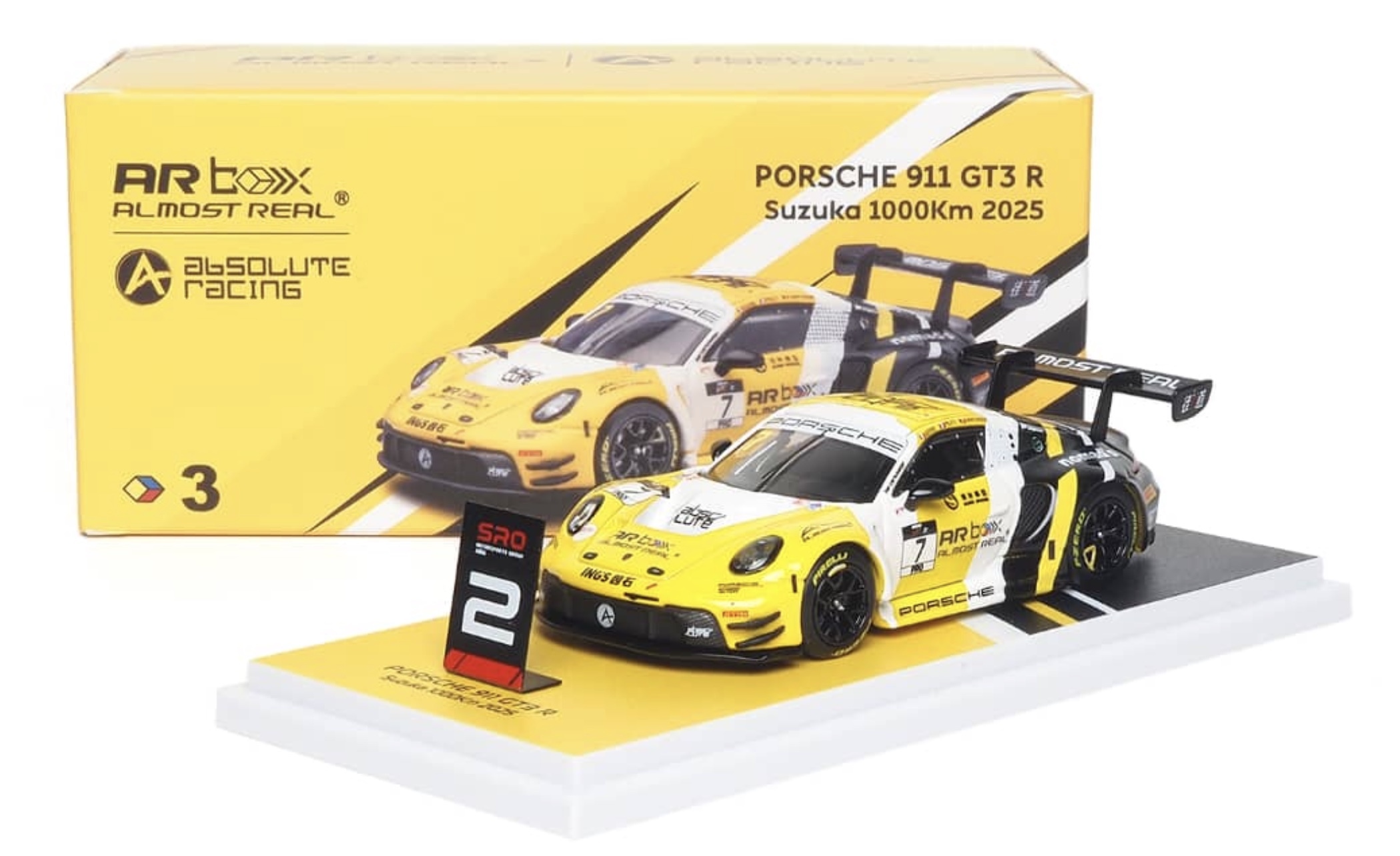 AR Box 1/64 Diecast Porsche 992 GT3 R