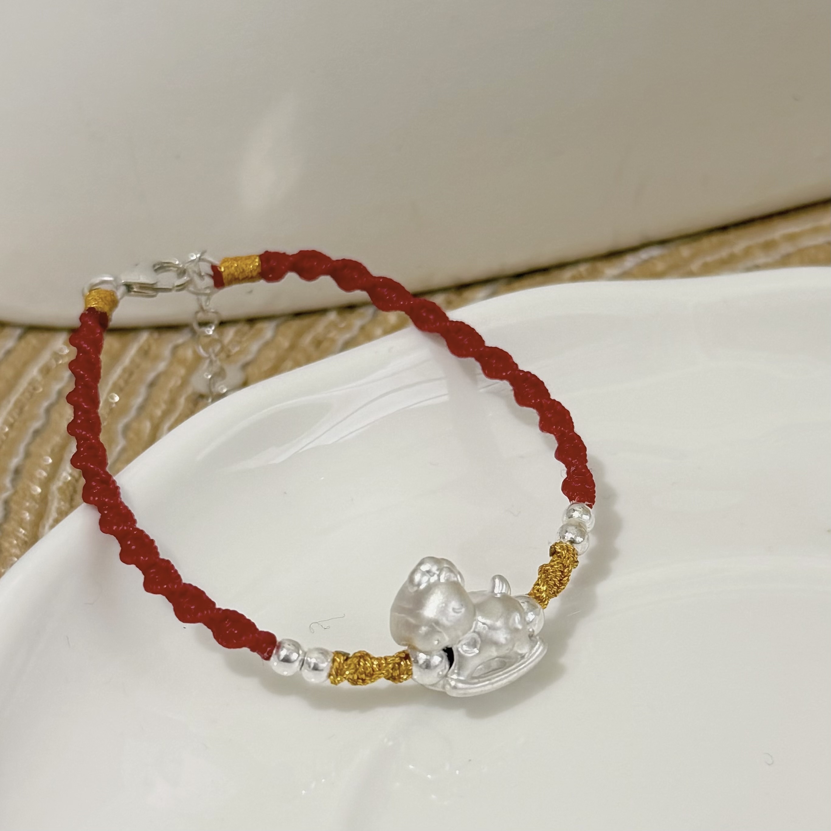 Q218木馬純銀紅線