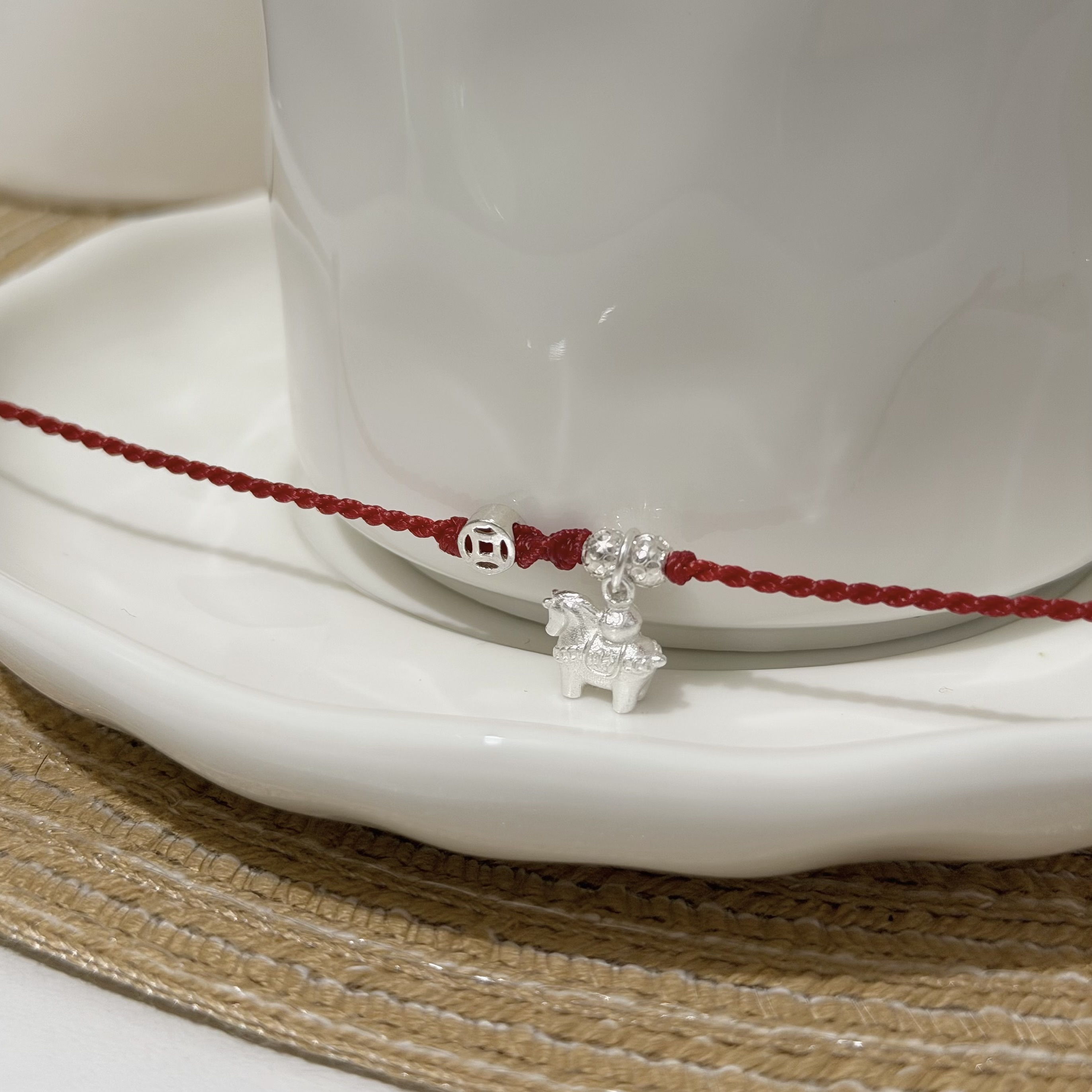 Q220金幣小木馬純銀紅線