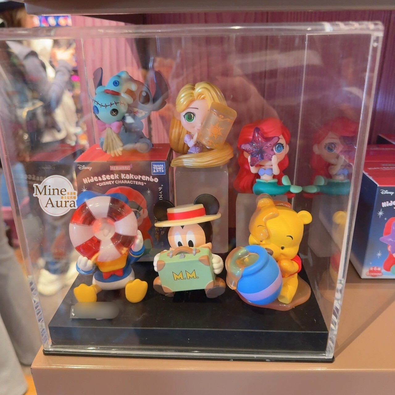 捉迷藏系列 米奇 Mickey 小熊維尼 Winnie the Pooh 愛麗兒 Ariel 迷你 公仔 盲選盒 盲盒 -香港迪士尼樂園