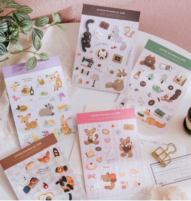 wwiinngg．透明PET手帳貼紙 共五款