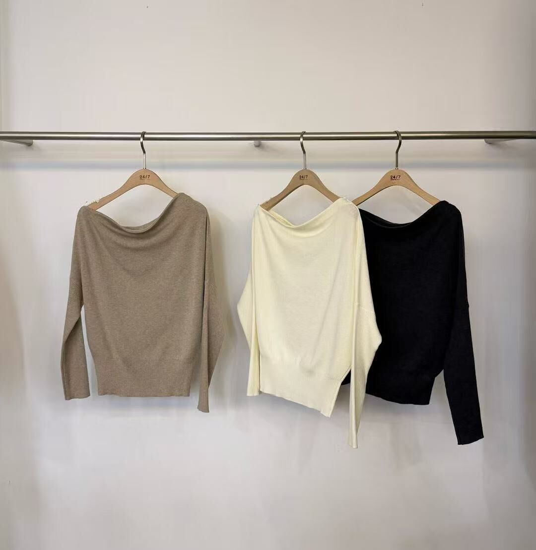 2602 斜肩knit