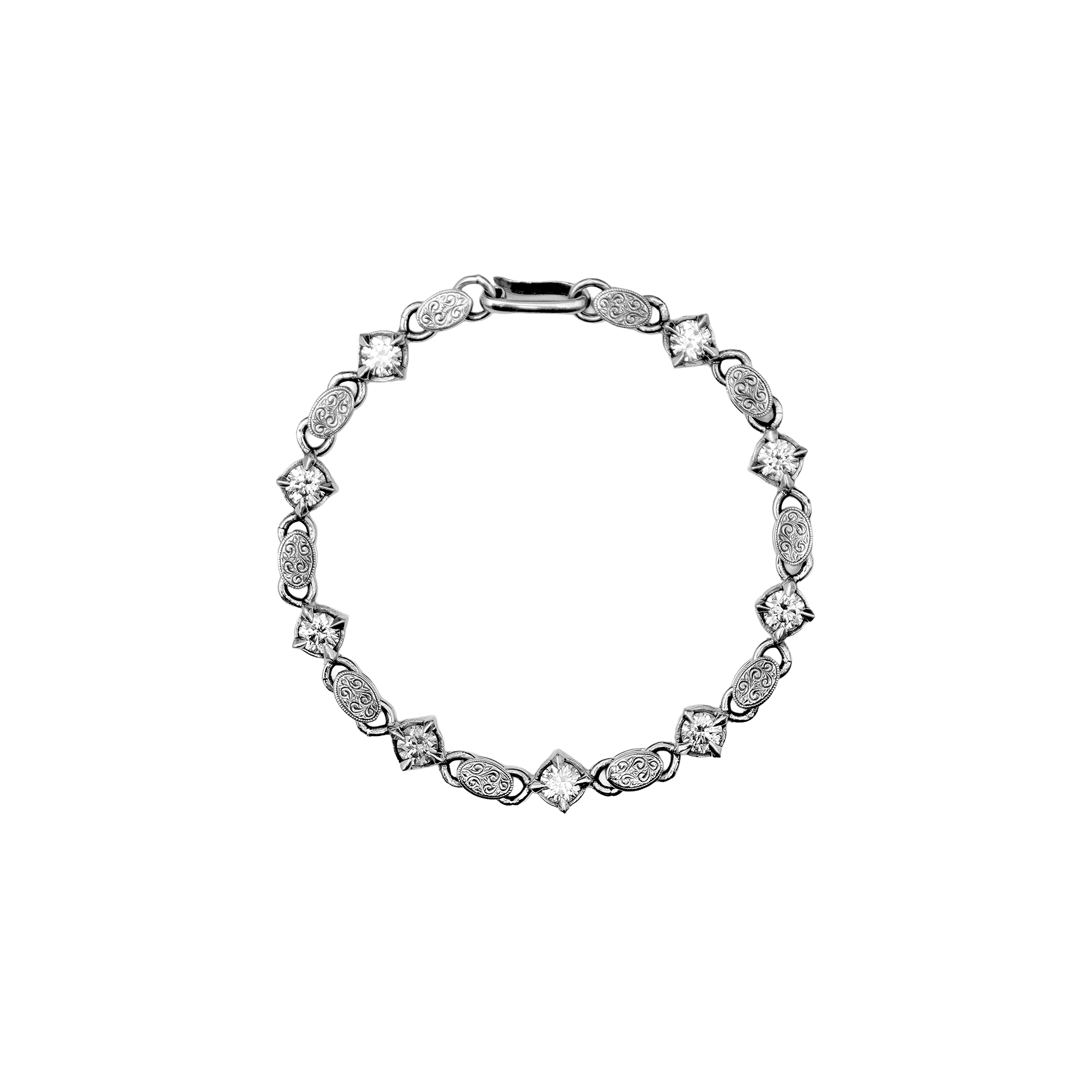 ANTIDOTE BUYERS CLUBEngraved Cutstone Link Bracelet(RX-