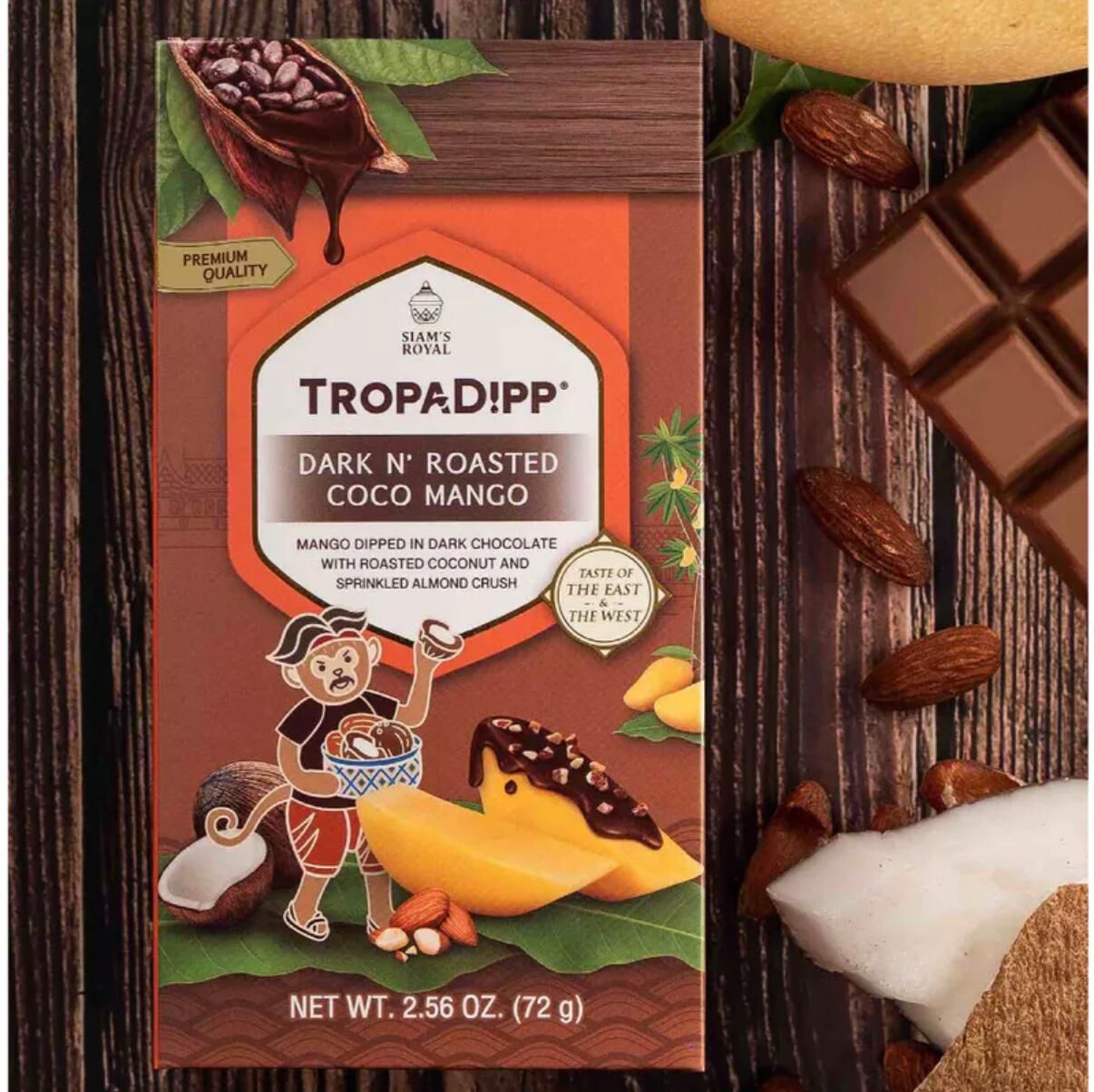 泰國Siam's Royal 黑朱古力芒果乾 72g