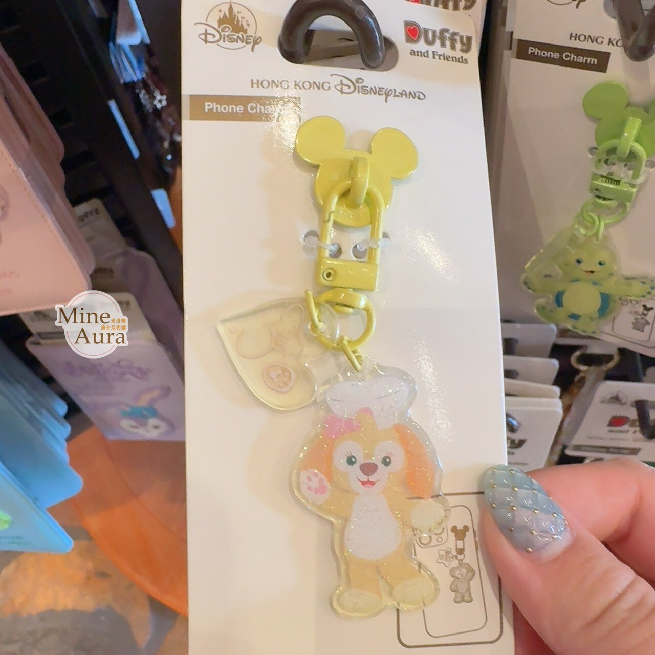 可琦安 餅乾 CookieAnn 米奇頭造型 手機吊飾 掛飾 -香港迪士尼樂園