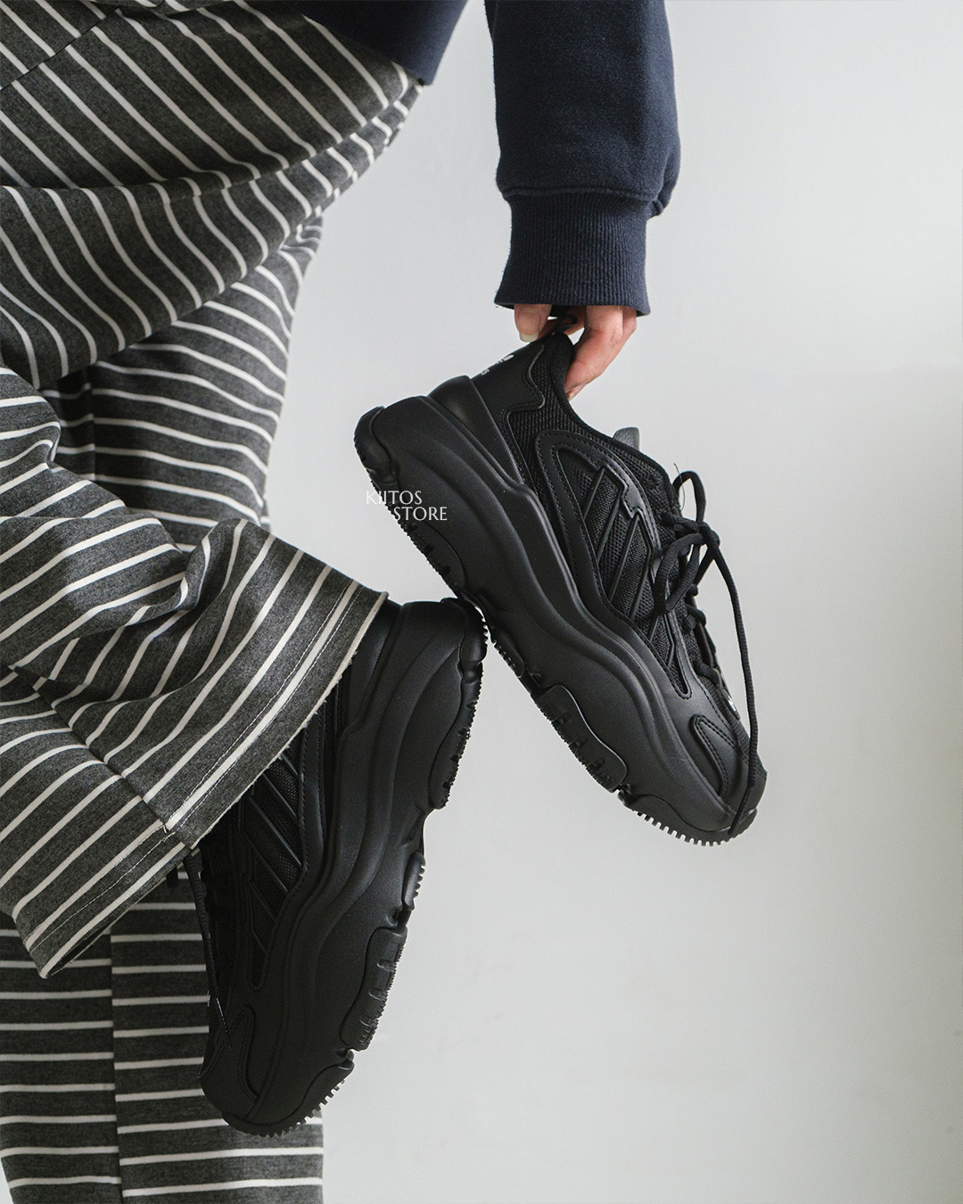 【預購】Adidas Originals Ozgaia Super Jet Black 黑色 厚底 老爹鞋⁣ 增高  女鞋 JQ4110