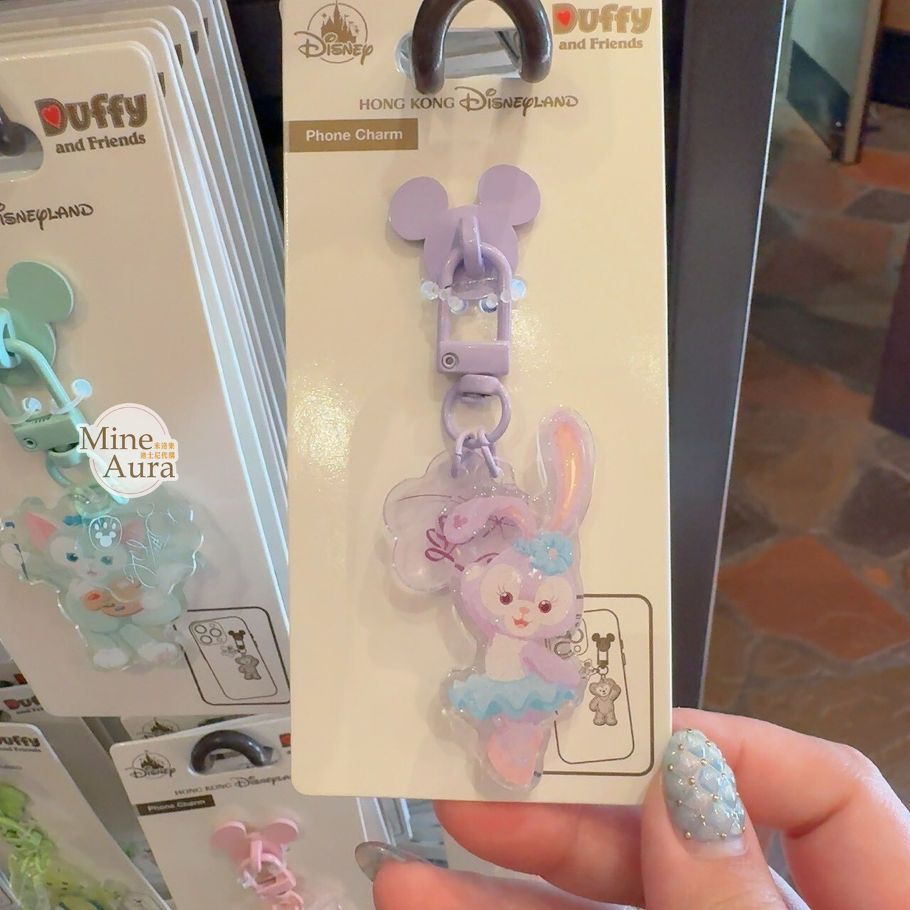 史黛拉露 星黛露 StellaLou 米奇頭造型 手機吊飾 掛飾 -香港迪士尼樂園