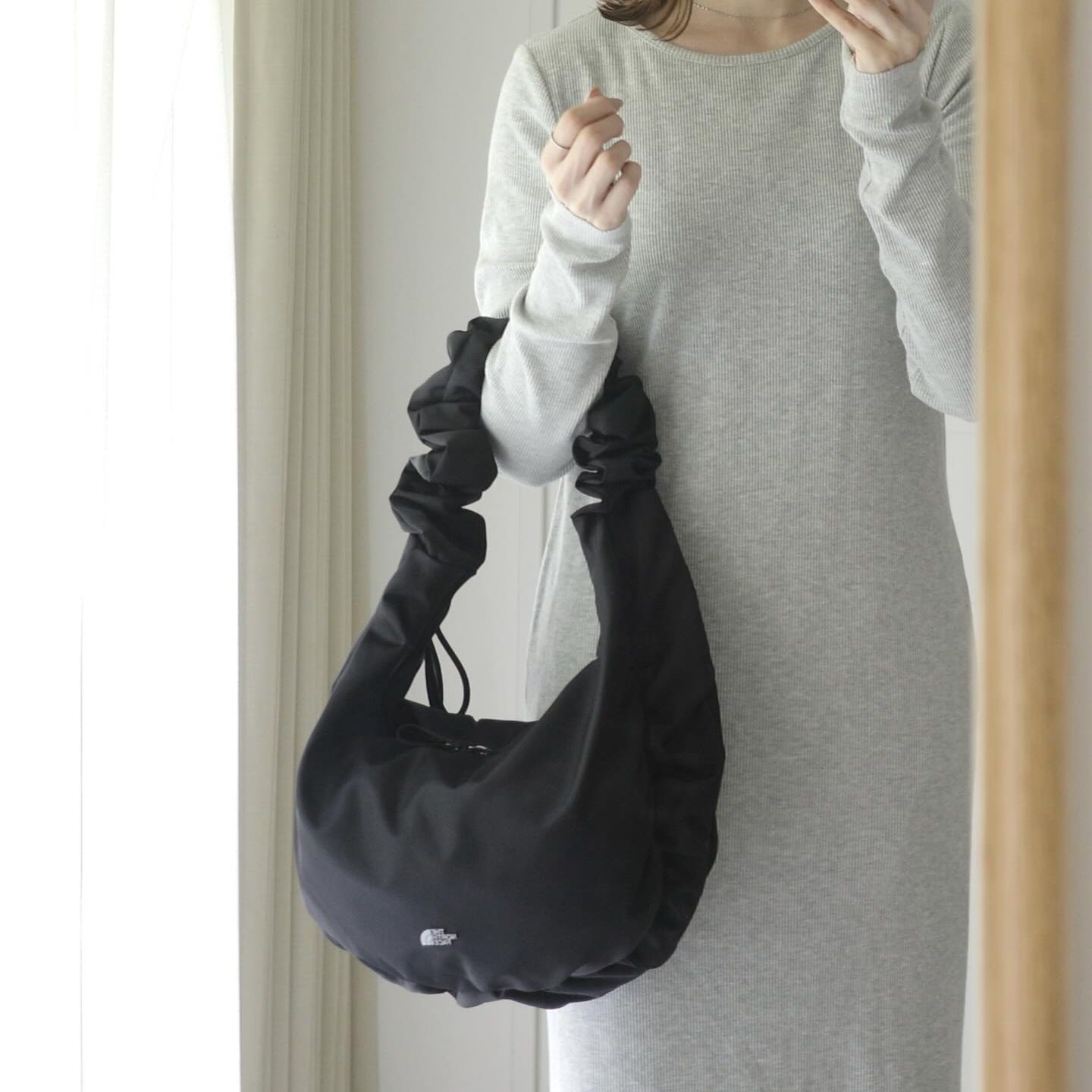 THE NORTH FACE BONNEY HOBO BAG L 2WAYS 斜孭 側孭 手抽 月牙餃子袋