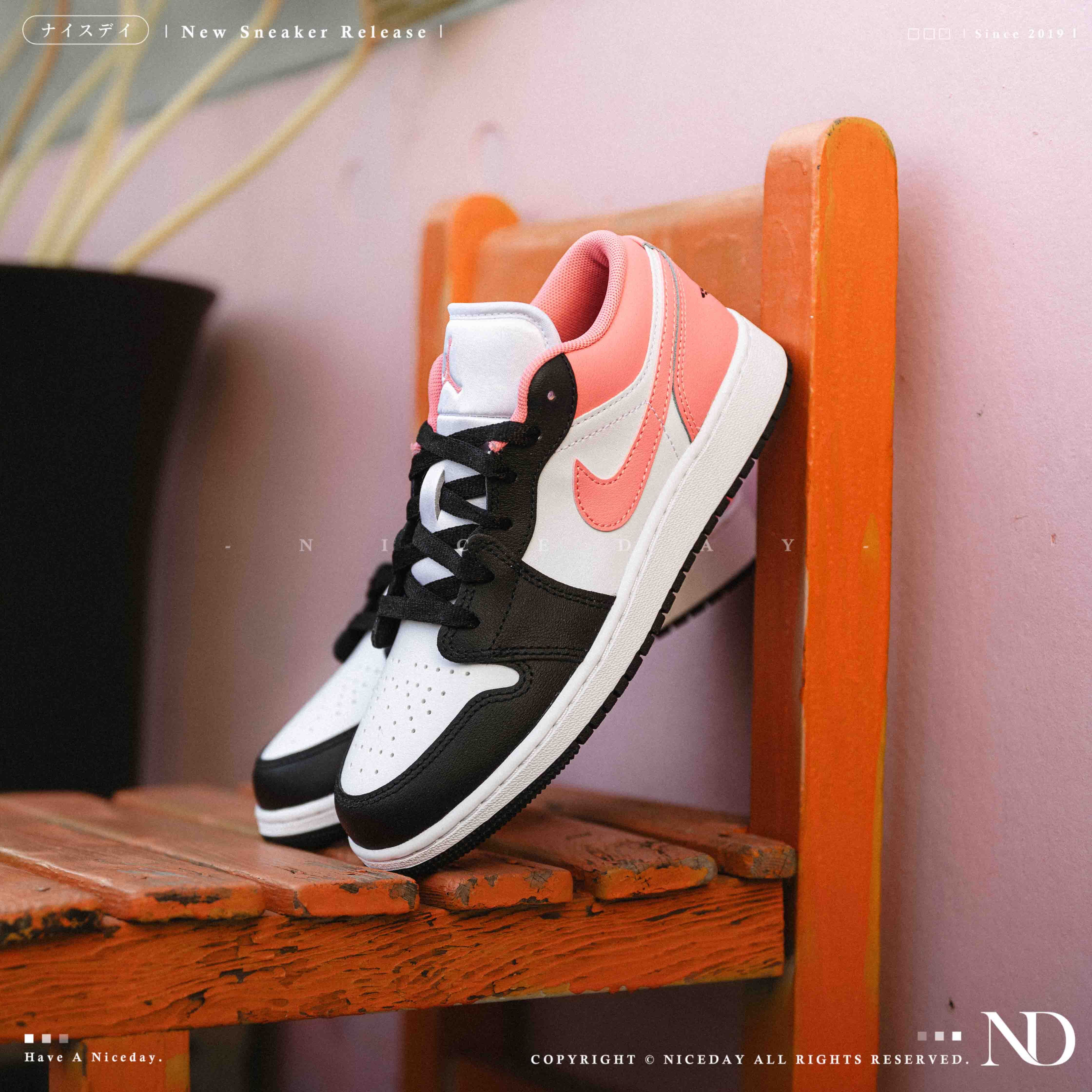 NICEDAY 代購 Air Jordan 1 Gs 黑粉 粉 亮粉 桃粉 553560-025