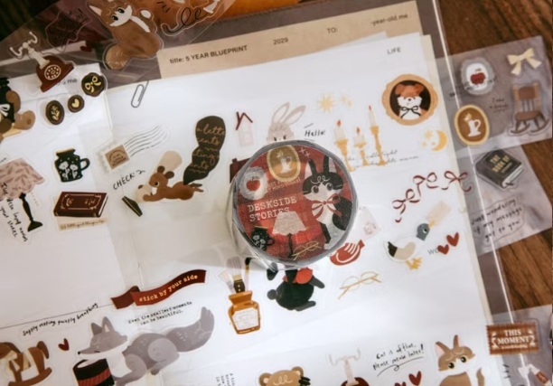 wwiinngg．桌邊故事集 4cm割型亮面PET膠帶 <整捲/分裝>