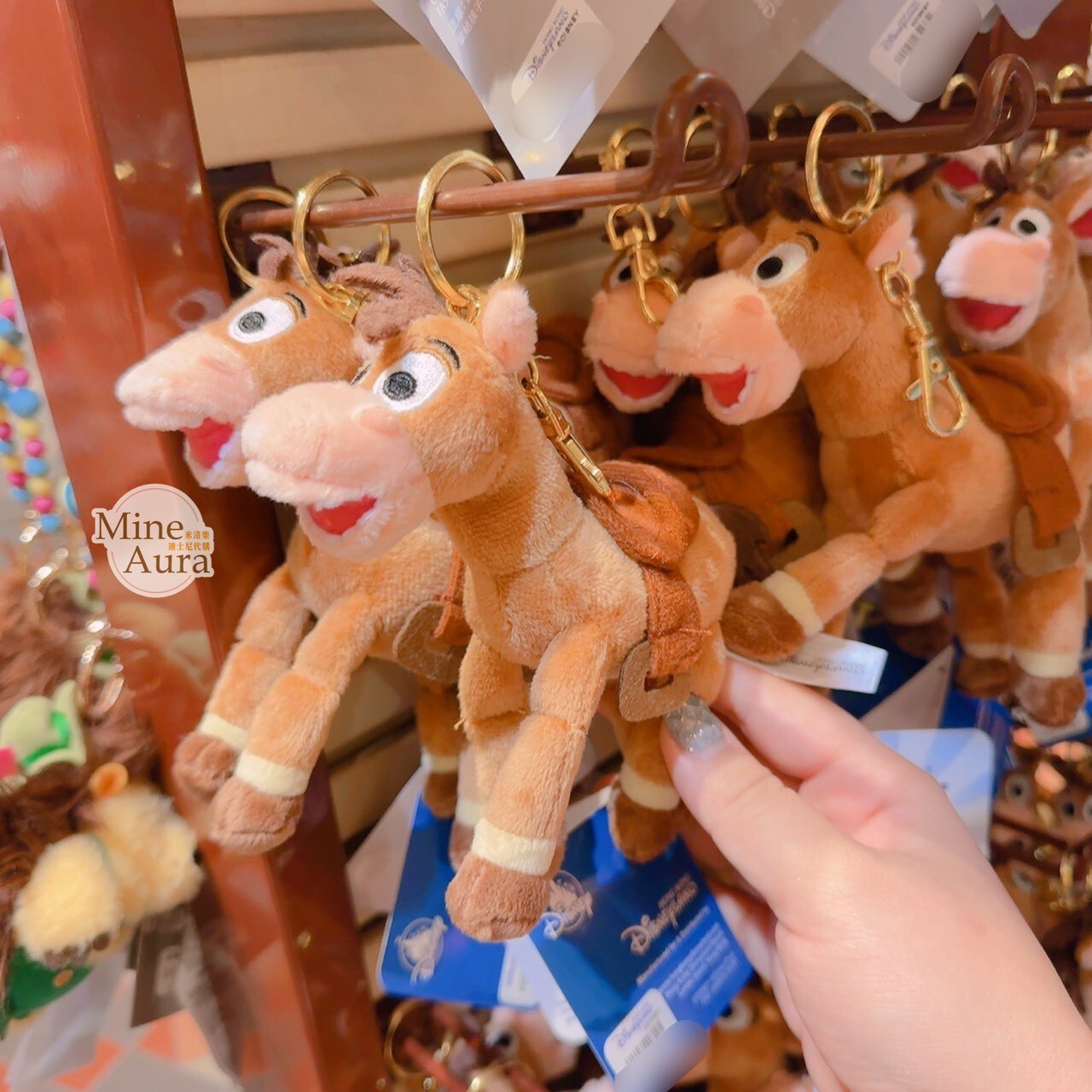 紅心 Bullseye 絨毛 鑰匙圈 吊飾 玩具總動員 Toy Story -香港迪士尼樂園