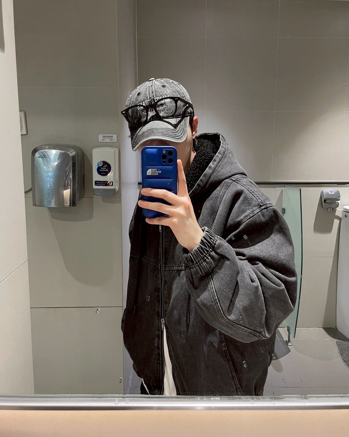 羊羔毛牛仔連帽外套(2colors)