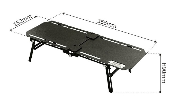日本Nature Tones THE HALF FOLD TINY TABLE FLAT折疊網格小桌/折疊素面小桌