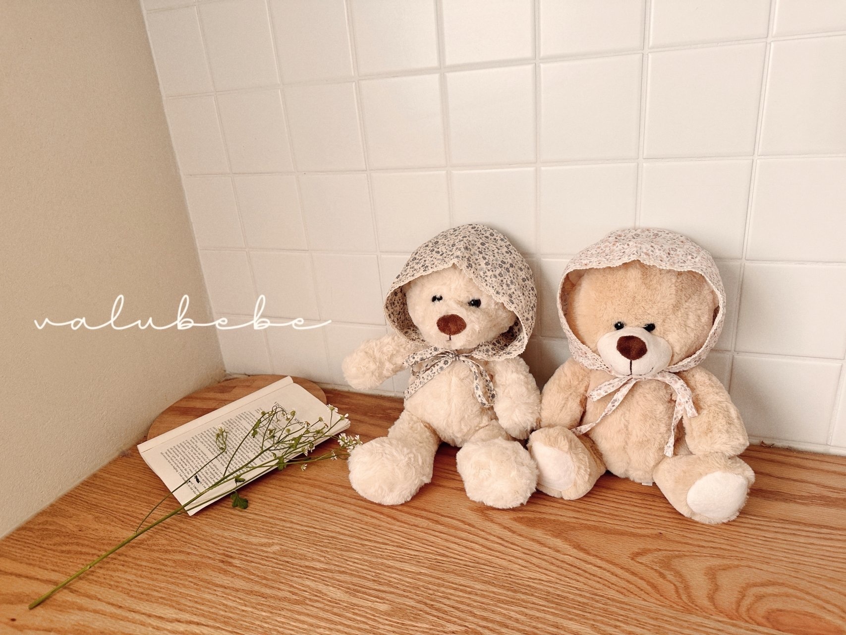 Valu Bebe Grand Flower Frill Bonnet Hat