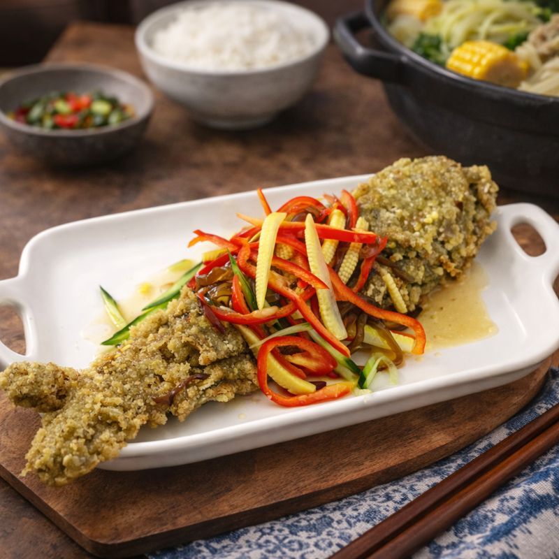 檸檬酥脆魚-附檸檬醬 (純素)