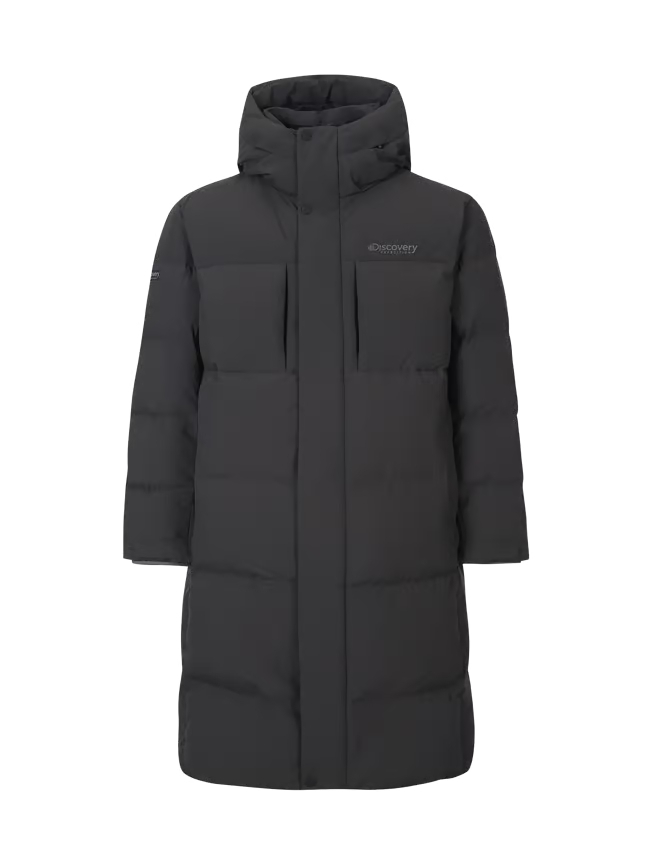【代購】Discovery 男性 Lester G Goose Down Long Padding 鵝絨長版羽絨外套 – 長版防寒・冬季通勤首選