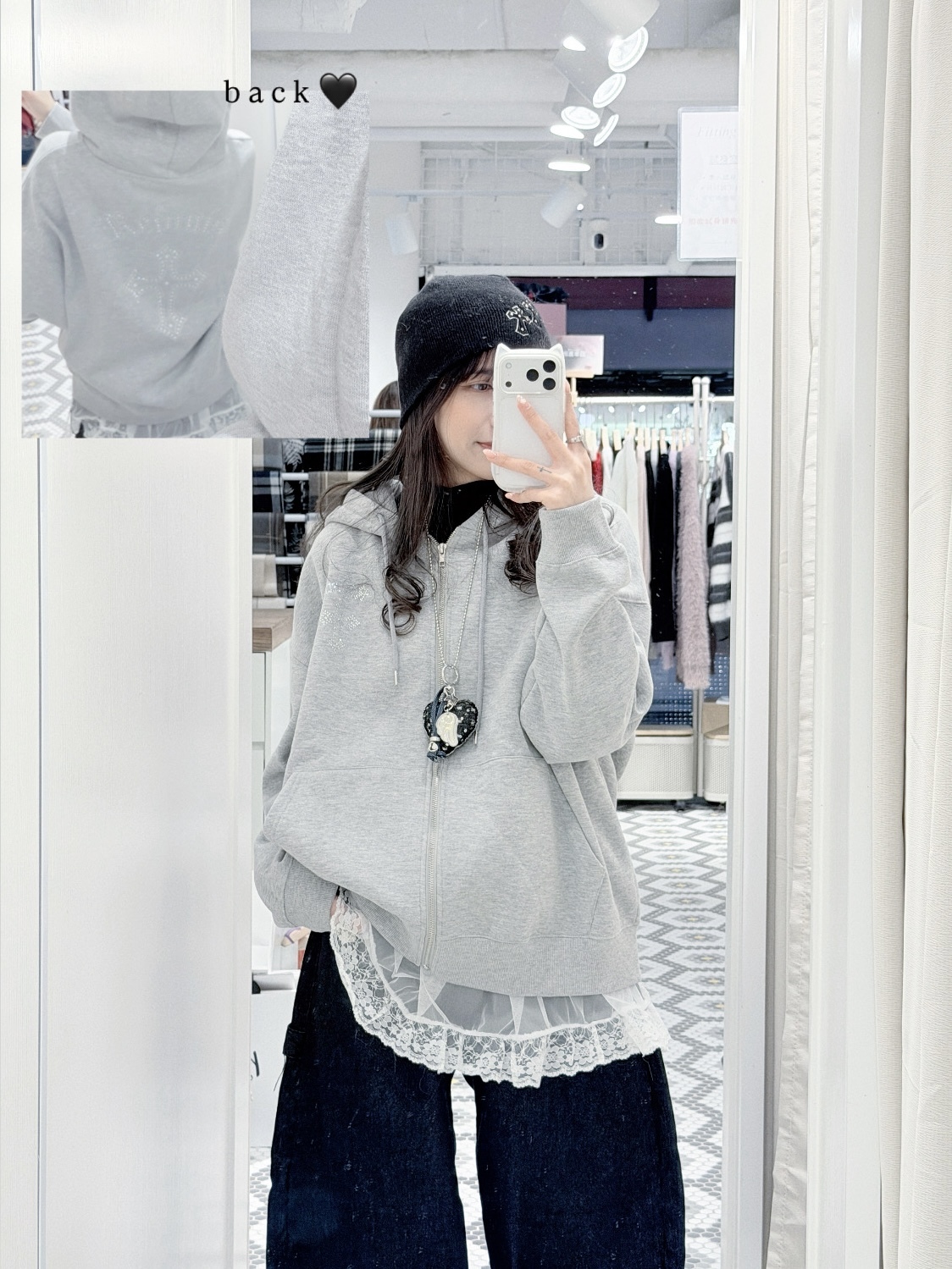 （停產） JP1164｜日本直送！型格Y2K閃鑽十字架外套 🕷️ 🕸️ ᯓ★