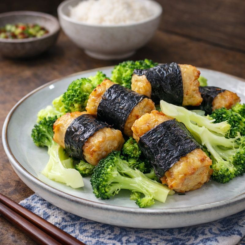 手捲紫菜玉米肉(奶素)