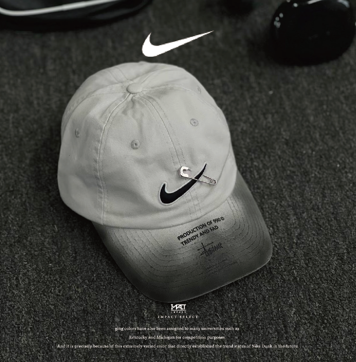 【訂製款】NIKE 半杯廢土 灰燼 末日 老帽