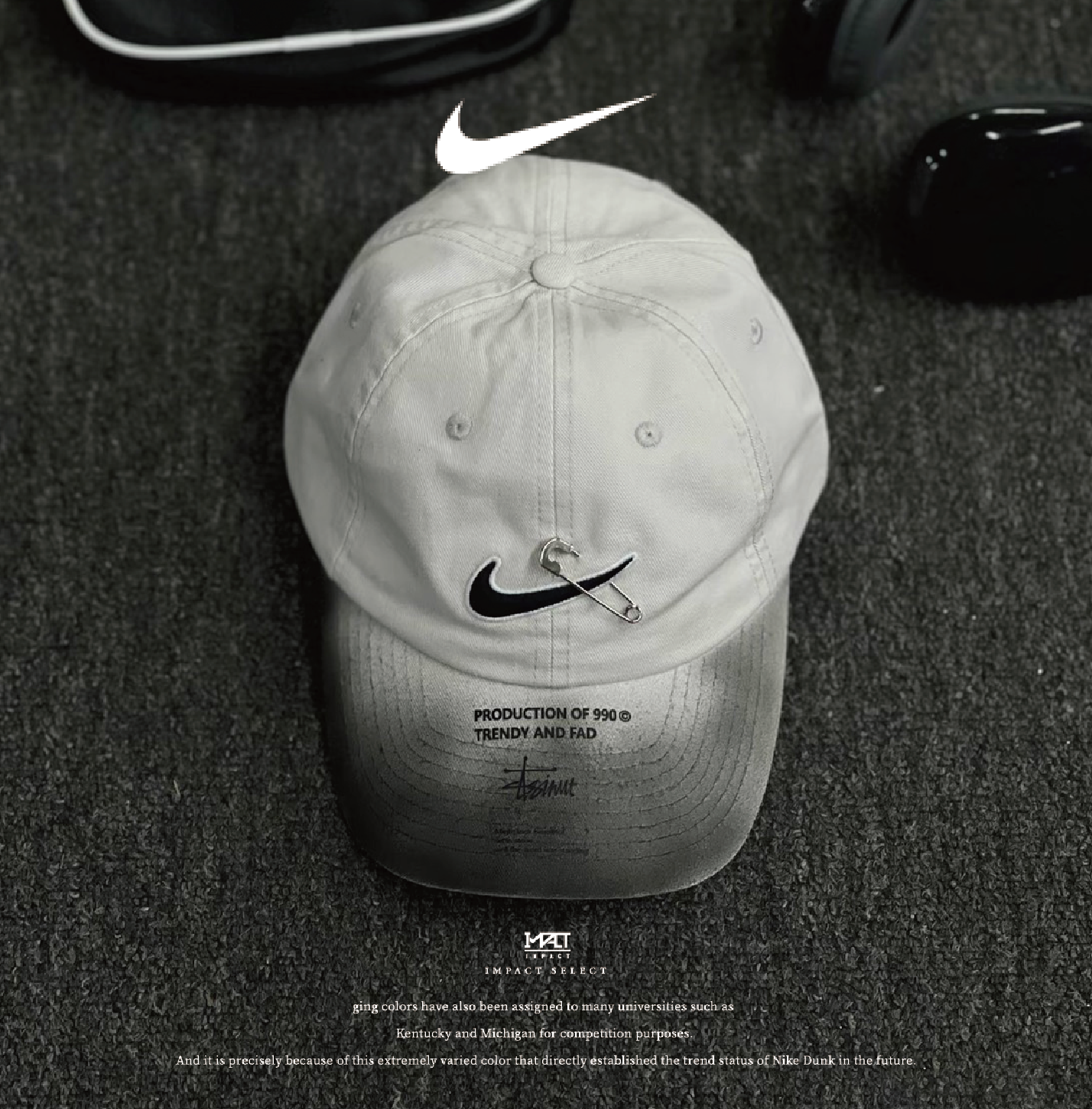 【訂製款】NIKE 半杯廢土 灰燼 末日 老帽