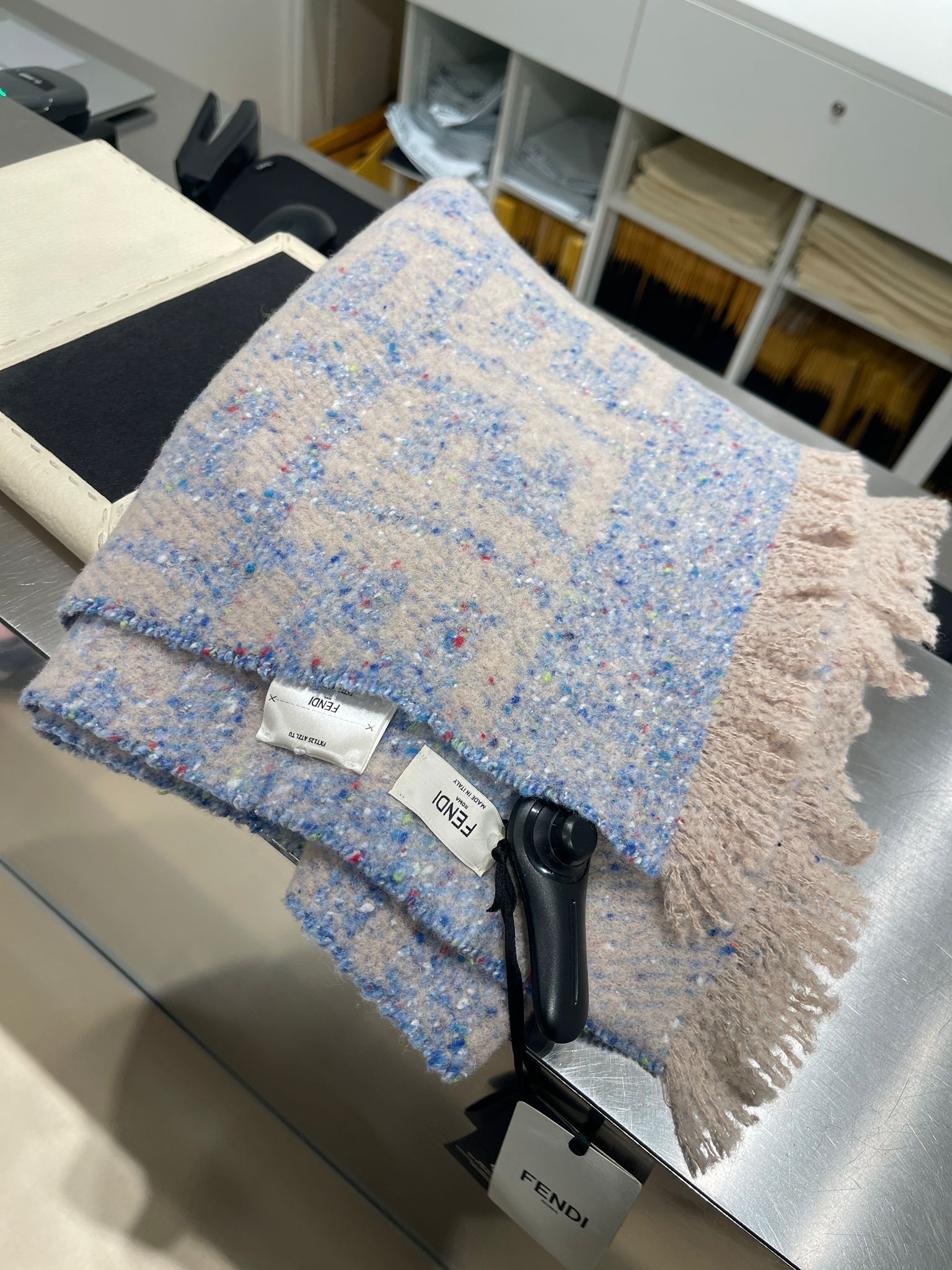 Fendi FF scarf blue purple