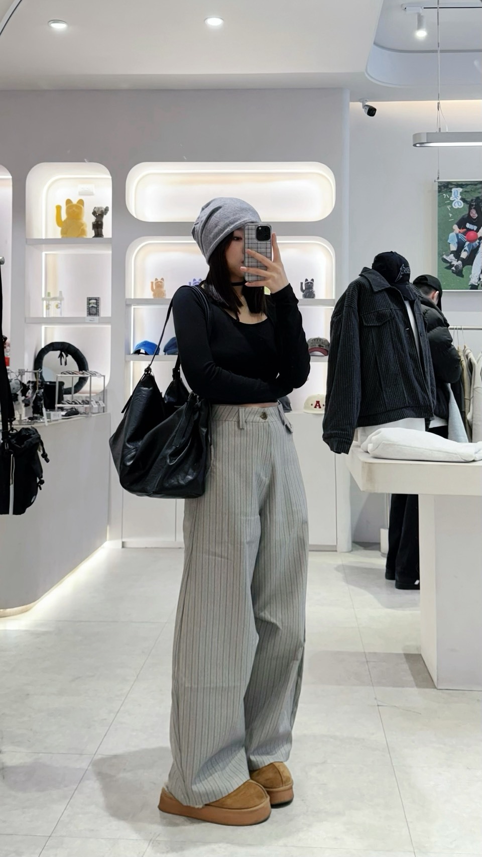 P066 老錢風 條紋彎刀西裝褲