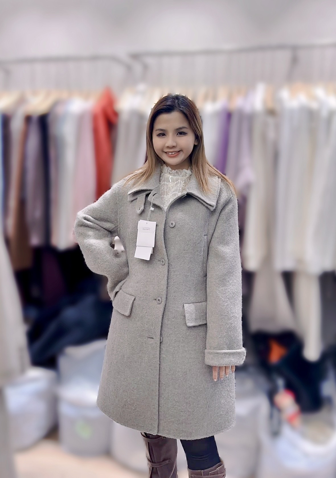 Ne28 羊駝毛10 免毛8 羊毛70 胸 44 長34.5 $1599