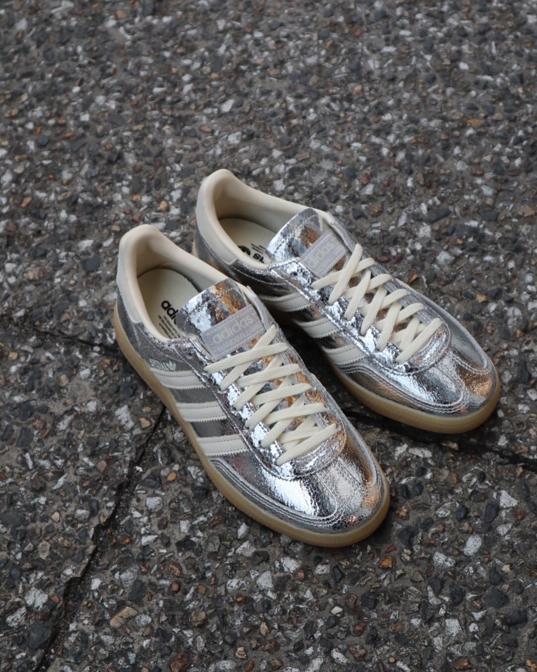 Adidas Originals Handball Spezial LT 日本限定 融化銀 銀色 翻蓋鞋舌 復古鞋 KK4448