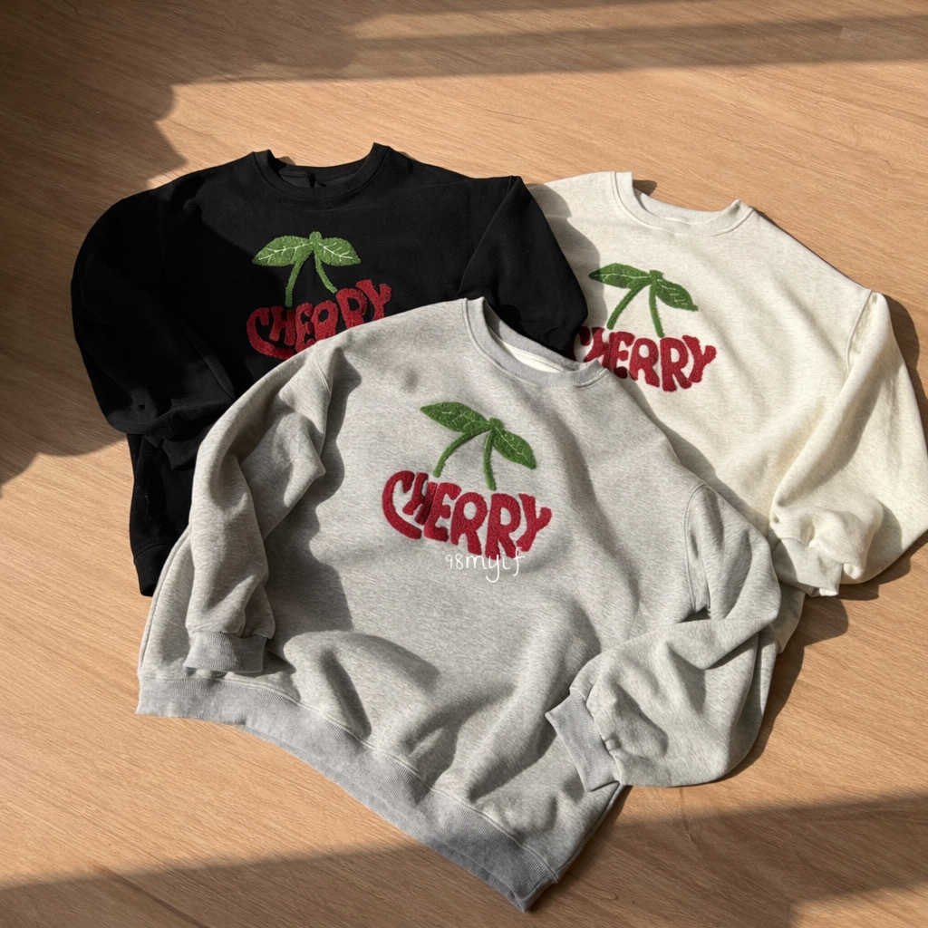 J13 🍒98自訂款 來一口美味櫻桃 大學T 3colors