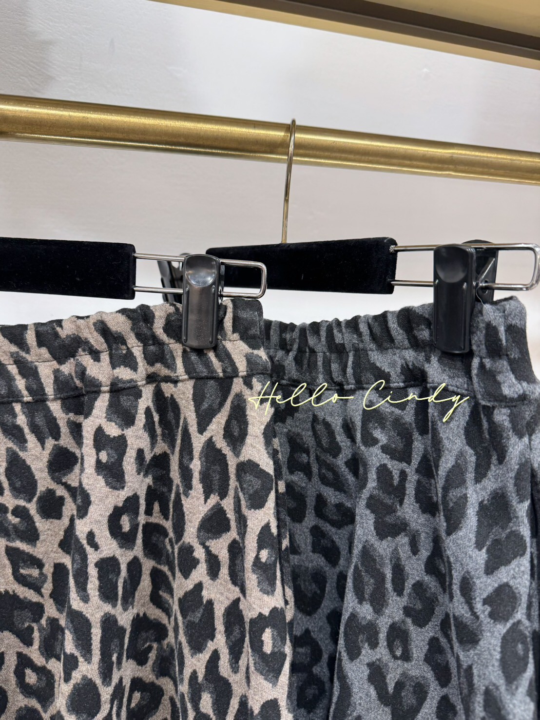 B01026 Cindy自留百搭豹紋小圓褲裙